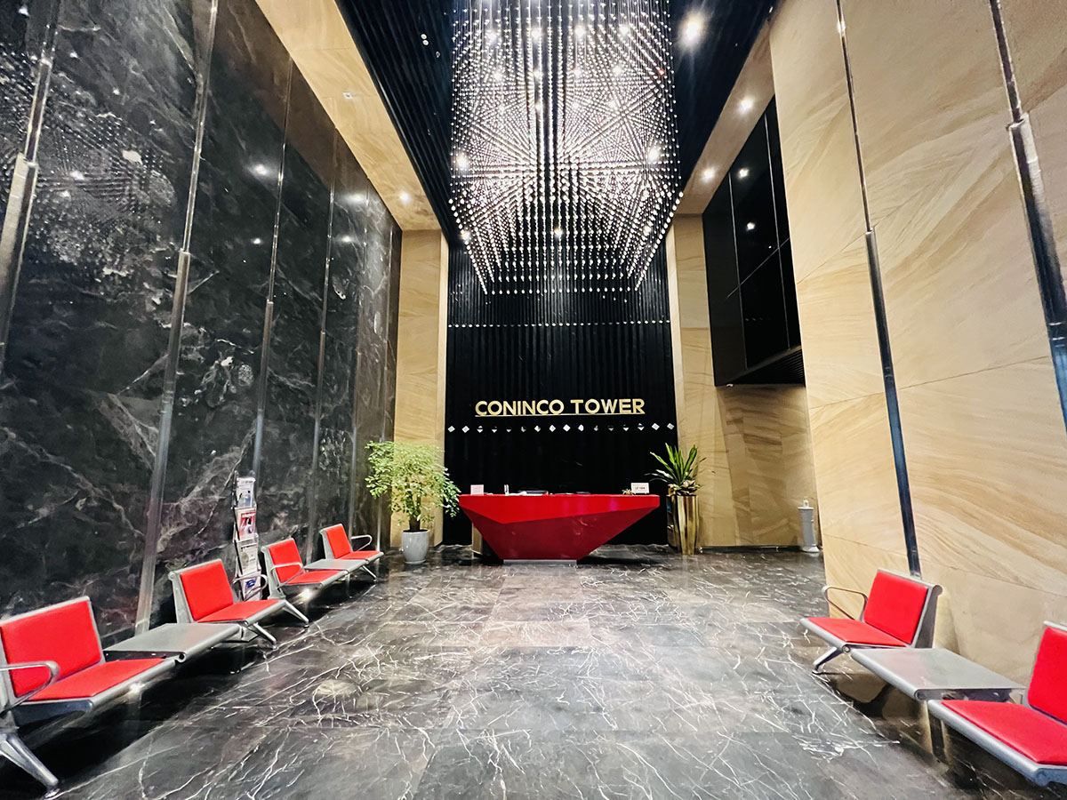 Sảnh tòa nhà Conico Tower Tôn Thất Tùng